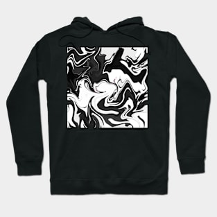 BW Liquid Pattern Hoodie